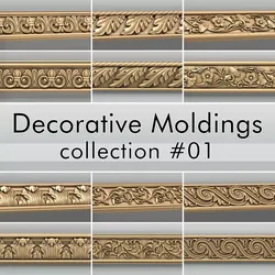 Decorative Moldings collection 01 3D model