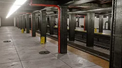 Detailed Subway Station Environment for Games and Simulations  3D model