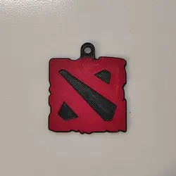 Dota 2 Logo Keychain