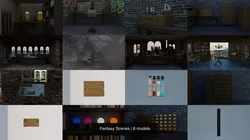 Fantasy Scenes 3D Model Pack