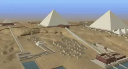 Giza Plateau true scale model 3D model