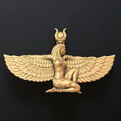 Isis Egyptian Goddess Pendant v7 3D print model