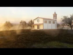 Italian Country Church 3D model