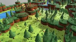 Low Poly - Scene of a mini game in UPBGE