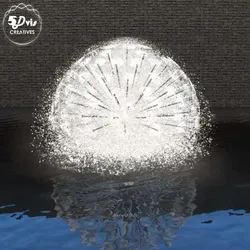 Lumion fountain - animated Low-poly 3D model