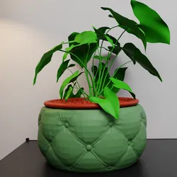 MODERN CUSHION PLANTER – 3D Printable Pot