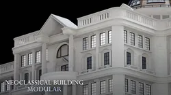 Modular Neoclassical Building Kit 3D model
