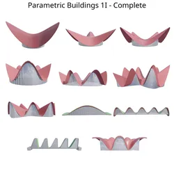 Parametric Building Collection 1I 1Complete 3D model