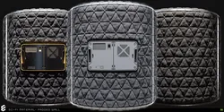 PBR Material -Padded Wall  Texture
