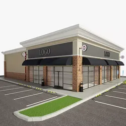 Retail Store Building 3D model