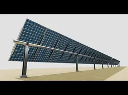 Solar Tracker Table 1x20x2-55-0-55 Degree 3D model