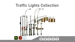 Traffic Lights Collection 3D Model Pack