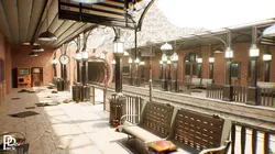 Train Station 61 Assets Low-poly 3D model