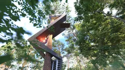 Treehouse in the forest jungle 4k vid full project presentation 3D model