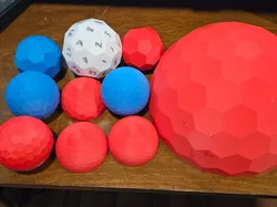 Goldberg Domes Type 1 and Type 2 - Free 3D Print Model