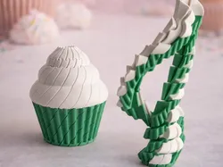 Twisty Fidget Cupcake  - Free 3D Print Model