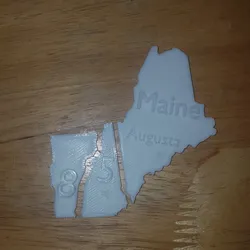 United States Puzzle With State Names & Capitals