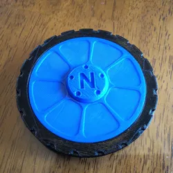 Wheel fidget spinner - complete with tire