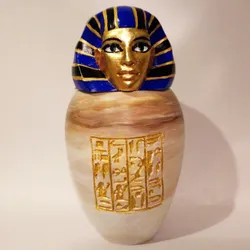 Ancient Egyptian Canopic Jar: Imsety