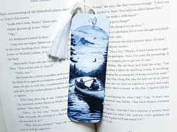 Bookmark, Canoe Scene, Lake - Free 3D Print Model