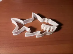 Cute shark cookie cutter