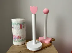 Kitchen Paper Roll Holder – Floral & Minimal  - Free 3D Print Model
