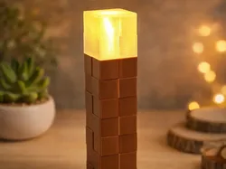 Pixel Torch Lamp - Free 3D Print Model