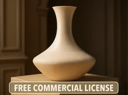 VELORA – Japandi Vase with Ribbed Decoration - Free 3D Print Model