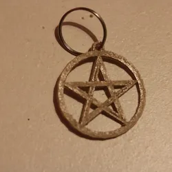 Pentagram keychain