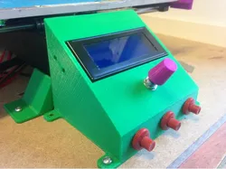 Printrbot LCD v2 Mount with Auxiliary Switches