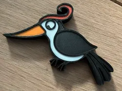 woodpecker book juf Sara - Free 3D Print Model
