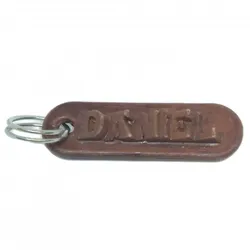 DANIEL Personalized keychain embossed letters