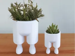 Leggy Planter / 3D printed planter - Free 3D Print Model