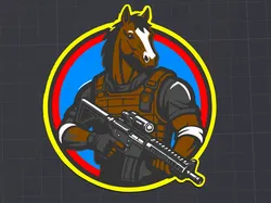 Zodiac Horse Armband Morale Patch - Free 3D Print Model
