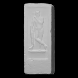 Funerary stele with a relief