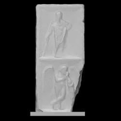 Funerary stele with a relief