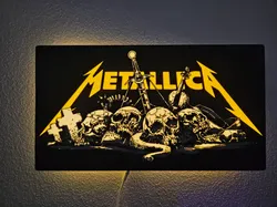 metallica light box - Free 3D Print Model