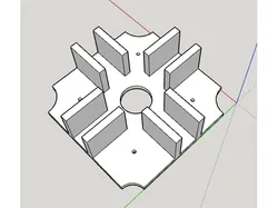Motor support for RC plane
