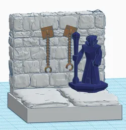 Torture Room - Chained Wall (for 28mm RPG gaming)