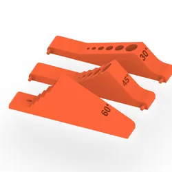 Angle drilling template