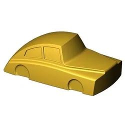 Automotive car relief brass sculpture decor ornament 3D print model