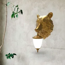 Bear Head Wall Lamp