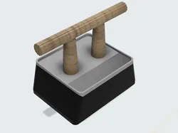 Bird desktop perch with tray - Free 3D Print Model