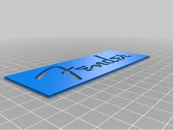 Fender Logo Stencil