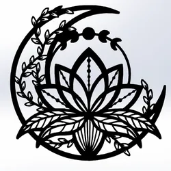Lotus Flower - Line Art