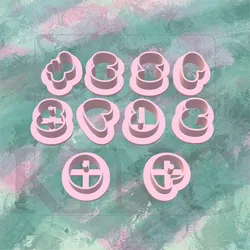 numbers 1,5cm