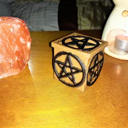 Pentagram electric candle box