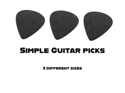 Plectrum, 3 different sizes 0.8mm-1mm-1.2mm - Free 3D Print Model