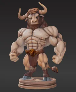 The Imposing Minotaur Miniature