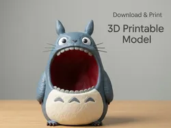Totoro Pencil Holder - Free 3D Print Model